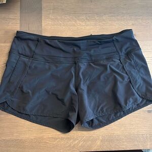 Lululemon black active shorts, size 10